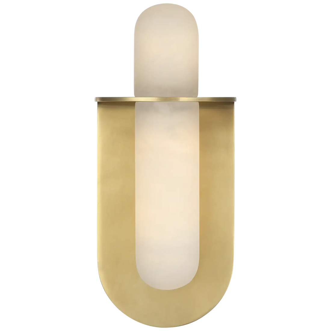 VISUAL COMFORT SIGNATURE, FOSSE INVERTABLE OFFSET OVAL SCONCE, BATH VANITY LIGHT