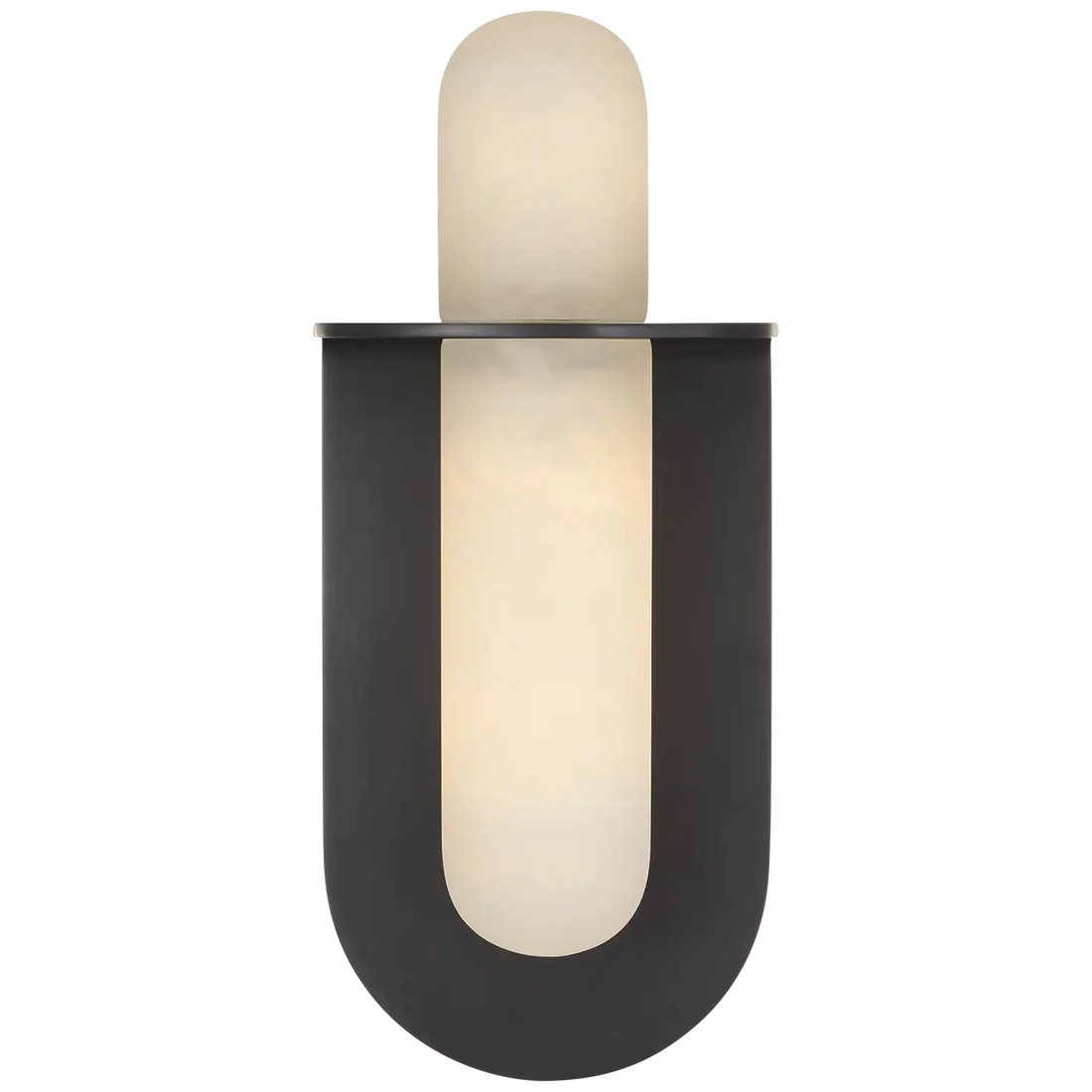 VISUAL COMFORT SIGNATURE, FOSSE INVERTABLE OFFSET OVAL SCONCE, BATH VANITY LIGHT