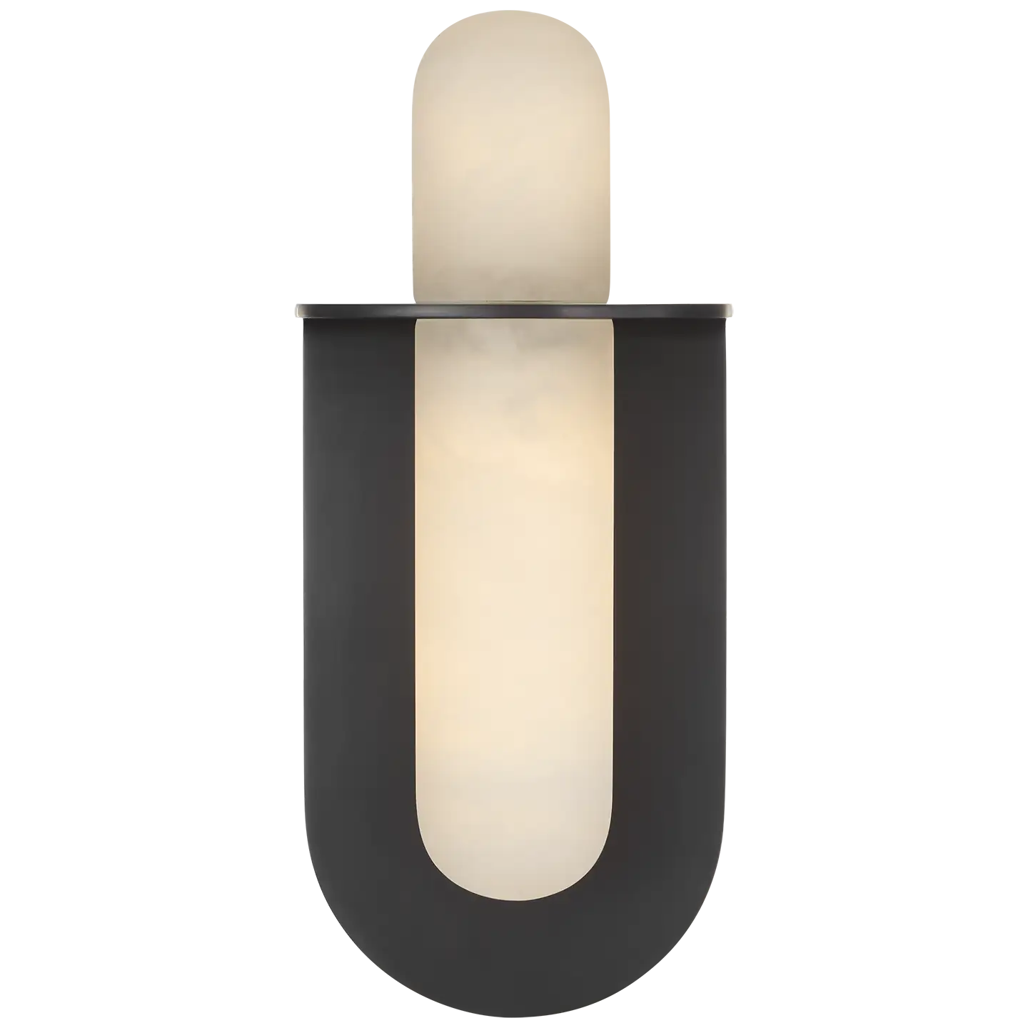 VISUAL COMFORT SIGNATURE, FOSSE INVERTABLE OFFSET OVAL SCONCE, BATH VANITY LIGHT
