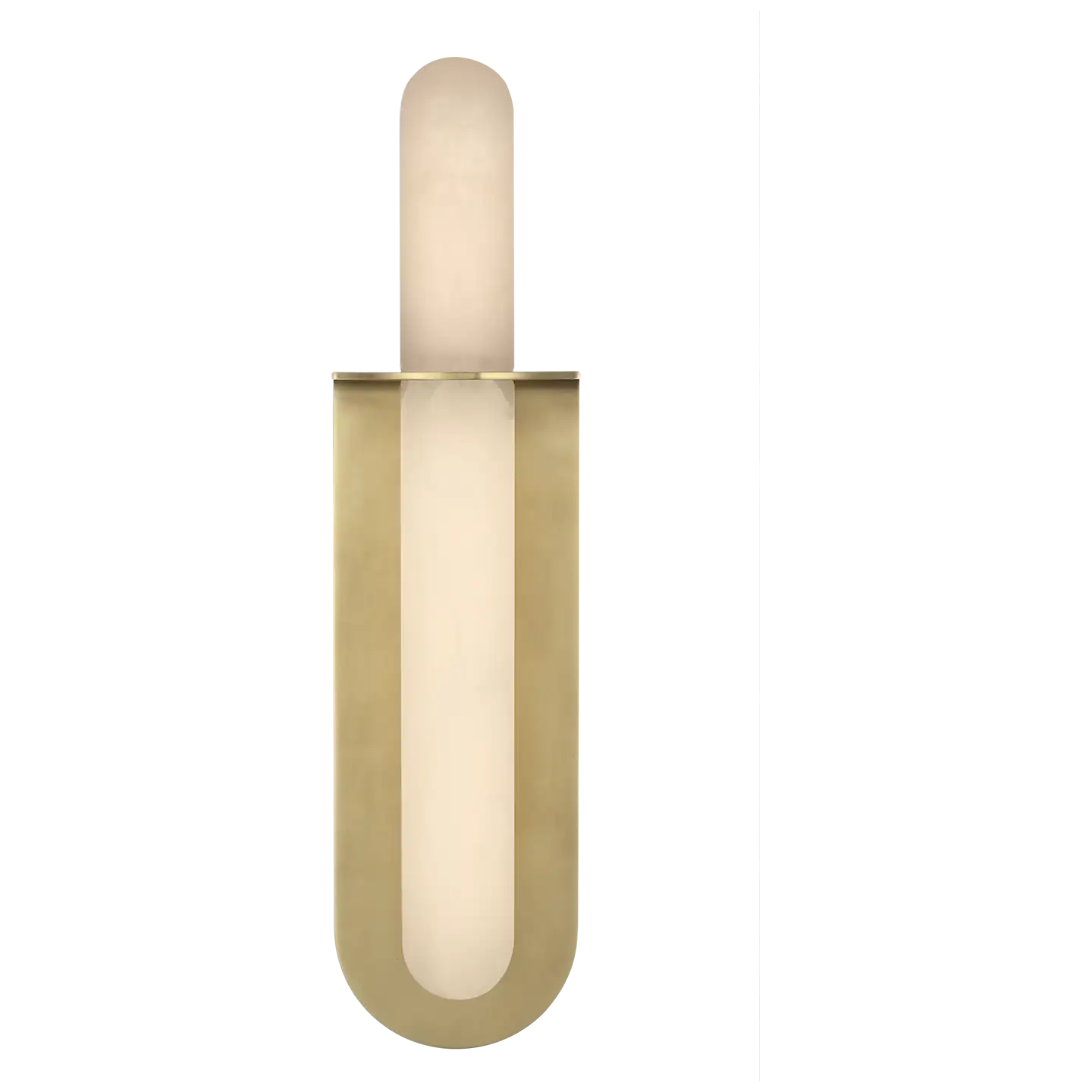 VISUAL COMFORT SIGNATURE, FOSSE INVERTABLE OFFSET OVAL SCONCE, BATH VANITY LIGHT