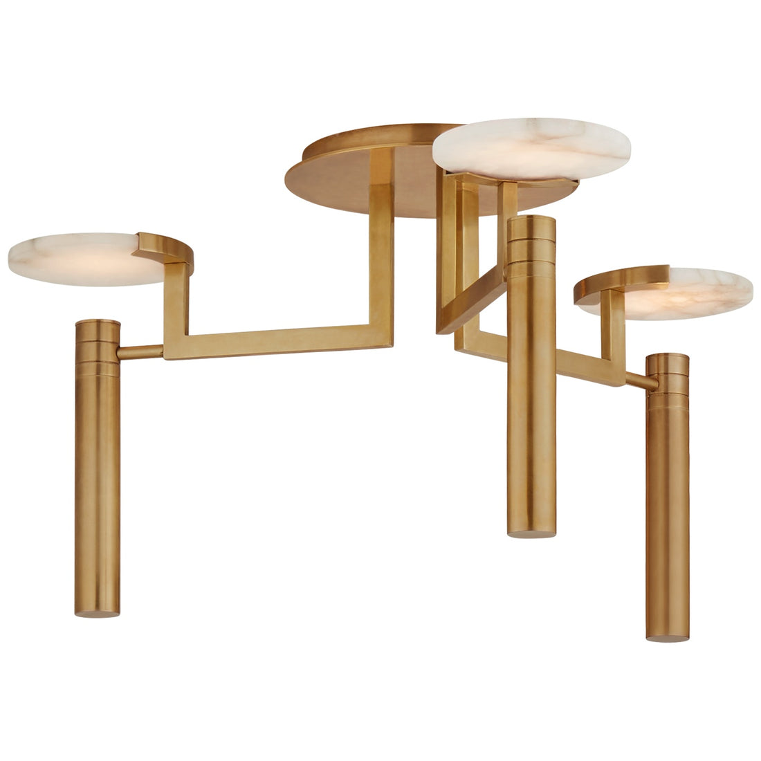 VISUAL COMFORT SIGNATURE, MELANGE FLOATING DISC SEMI-FLUSH CHANDELIER, FLUSH MOUNT CEILING LIGHTS