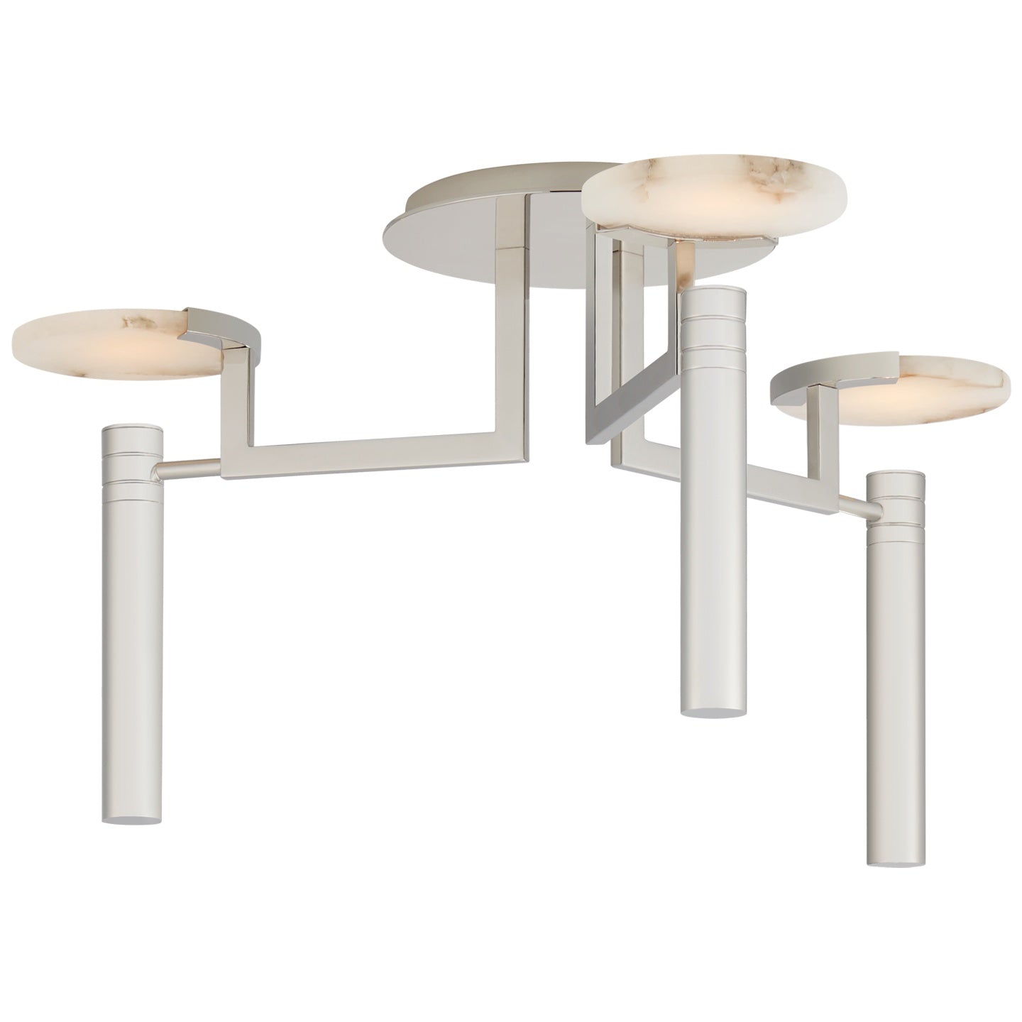 VISUAL COMFORT SIGNATURE, MELANGE FLOATING DISC SEMI-FLUSH CHANDELIER, FLUSH MOUNT CEILING LIGHTS