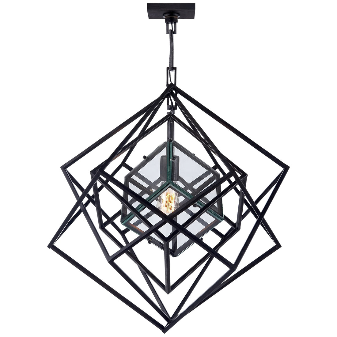 VISUAL COMFORT SIGNATURE, CUBIST CHANDELIER, CHANDELIER LIGHT