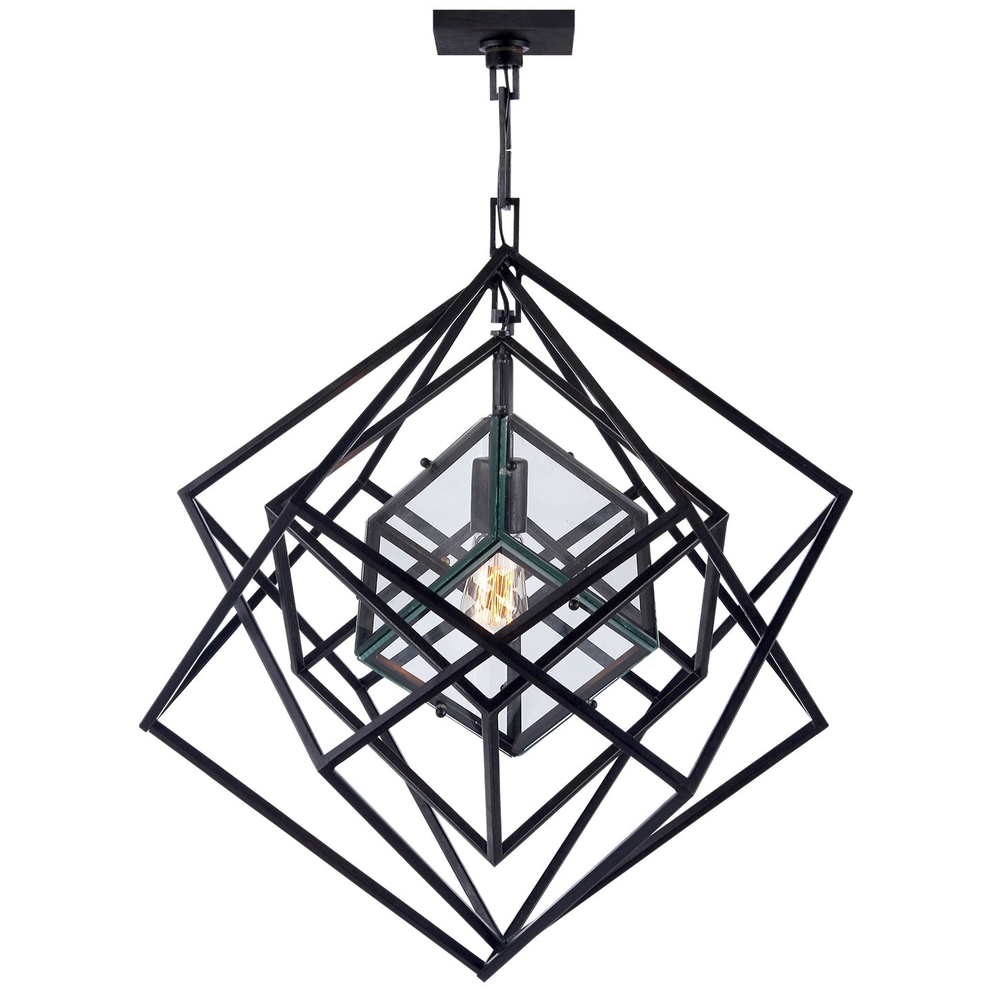 VISUAL COMFORT SIGNATURE, CUBIST CHANDELIER, CHANDELIER LIGHT