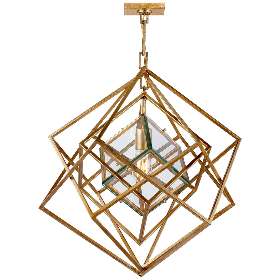 VISUAL COMFORT SIGNATURE, CUBIST CHANDELIER, CHANDELIER LIGHT