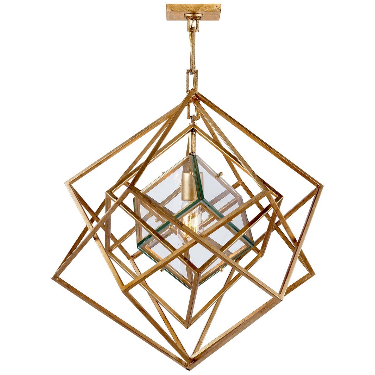 VISUAL COMFORT SIGNATURE, CUBIST CHANDELIER, CHANDELIER LIGHT