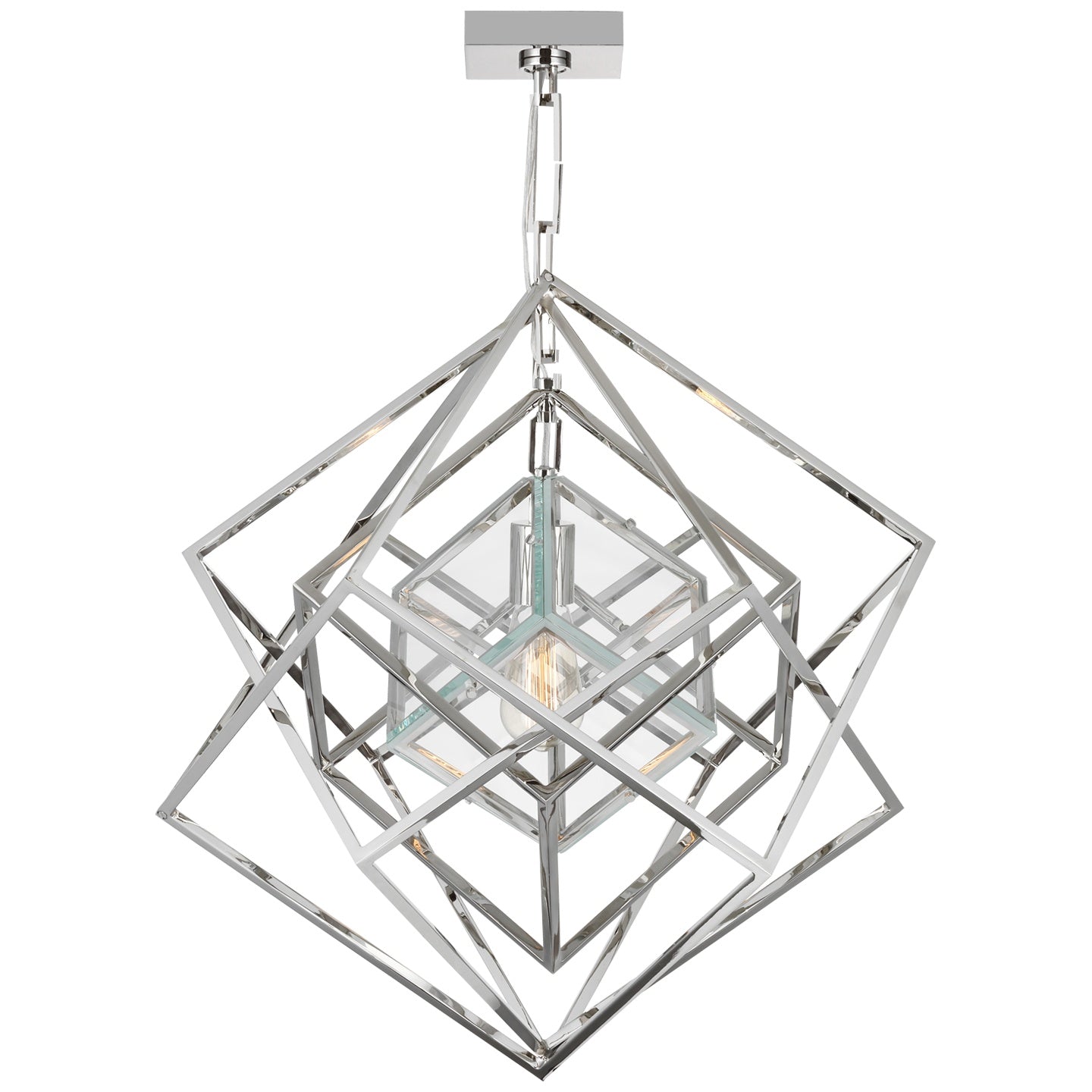VISUAL COMFORT SIGNATURE, CUBIST CHANDELIER, CHANDELIER LIGHT
