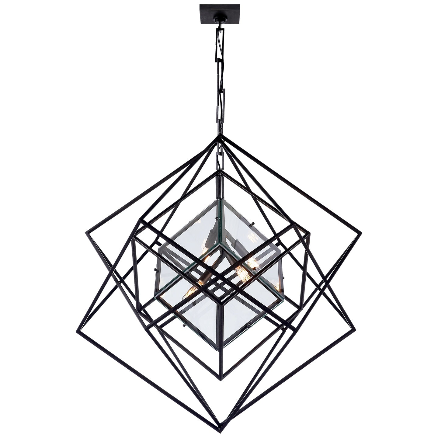 VISUAL COMFORT SIGNATURE, CUBIST CHANDELIER, CHANDELIER LIGHT