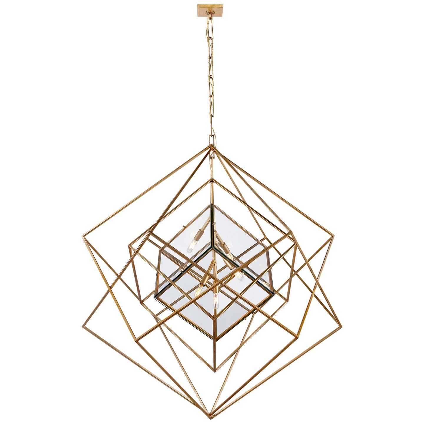 VISUAL COMFORT SIGNATURE, CUBIST CHANDELIER, CHANDELIER LIGHT