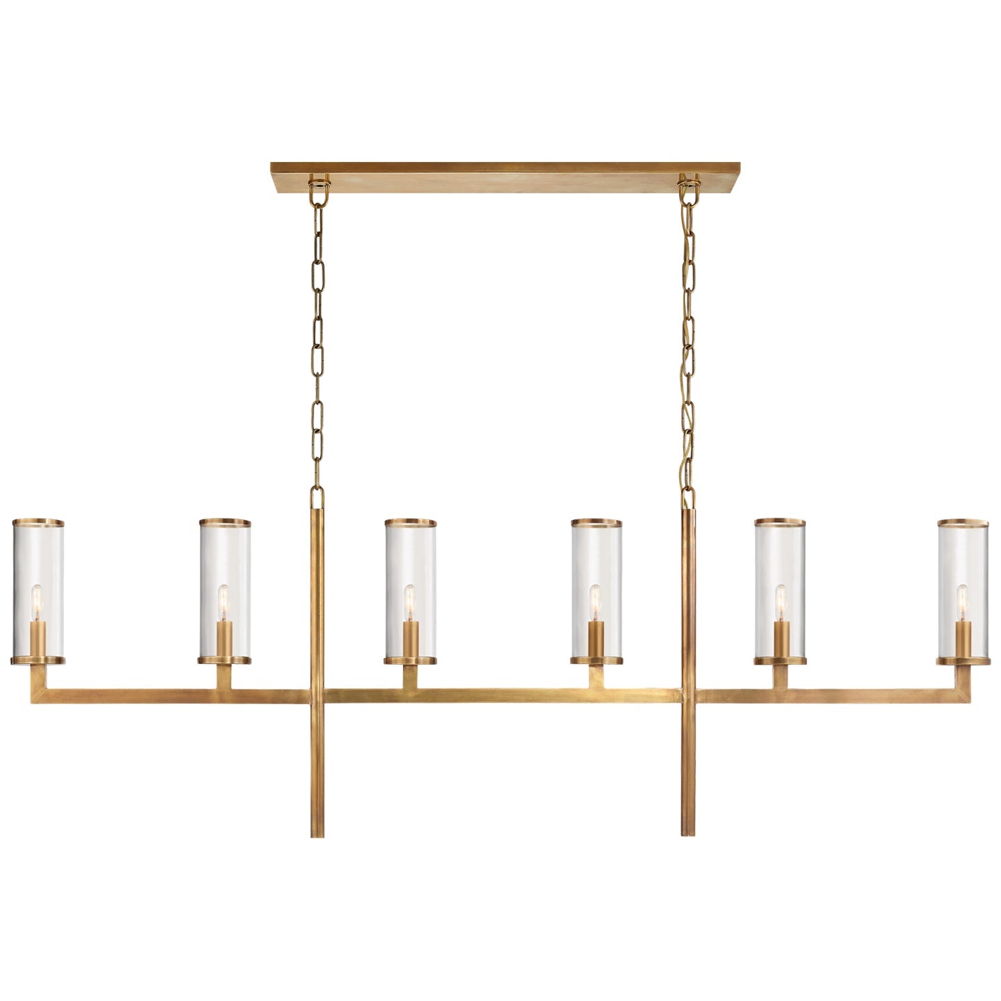VISUAL COMFORT SIGNATURE, LIAISON LINEAR CHANDELIER, LINEAR LIGHT