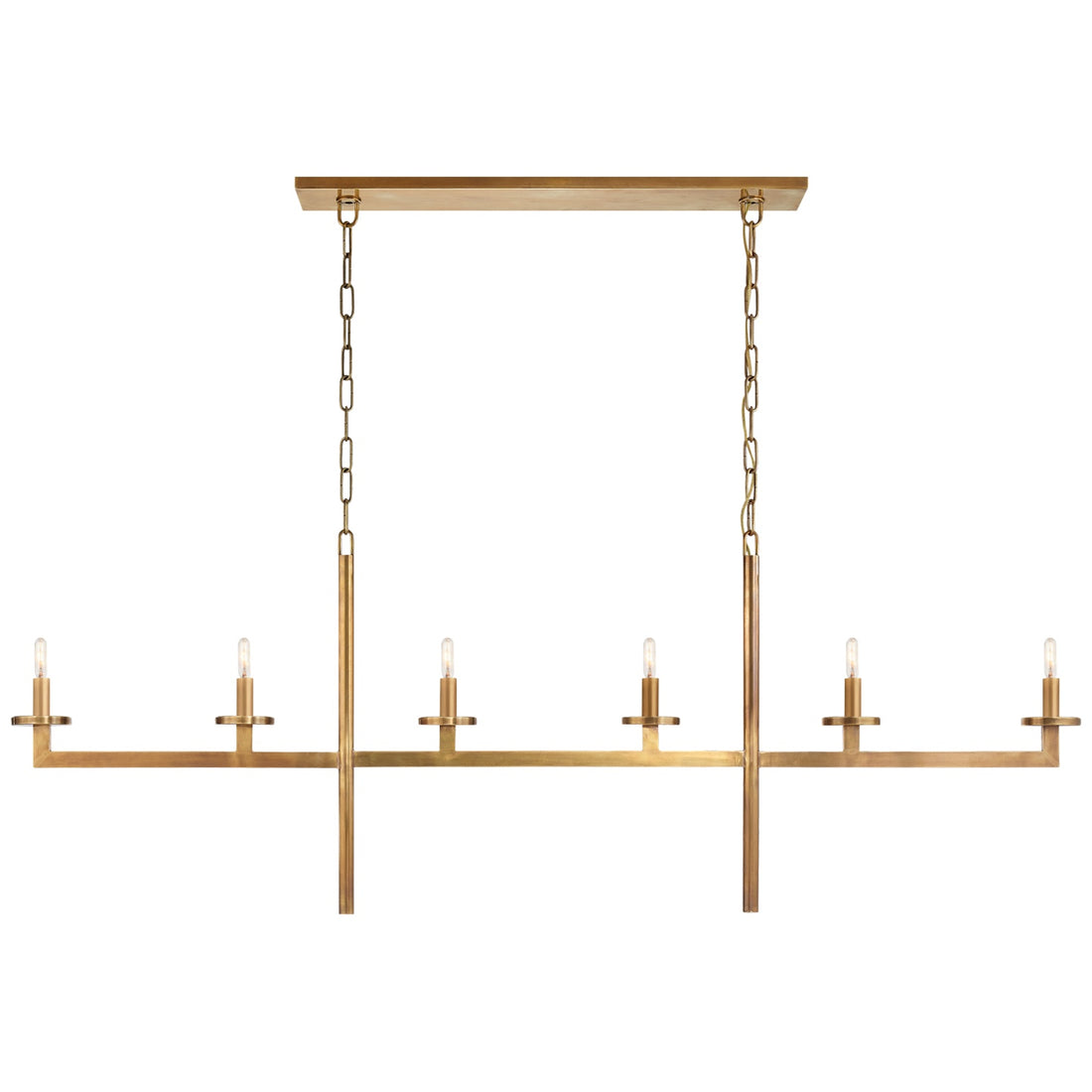 VISUAL COMFORT SIGNATURE, LIAISON LINEAR CHANDELIER, LINEAR LIGHT