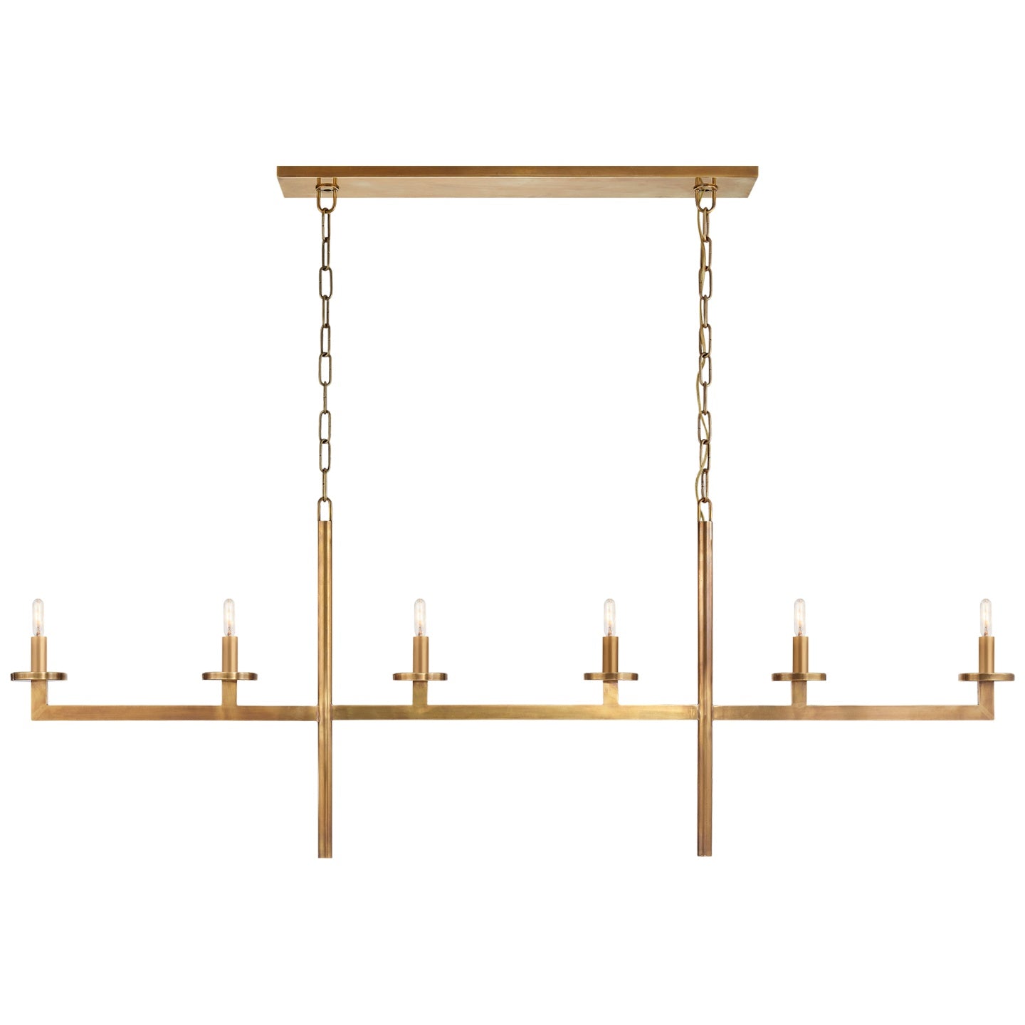 VISUAL COMFORT SIGNATURE, LIAISON LINEAR CHANDELIER, LINEAR LIGHT