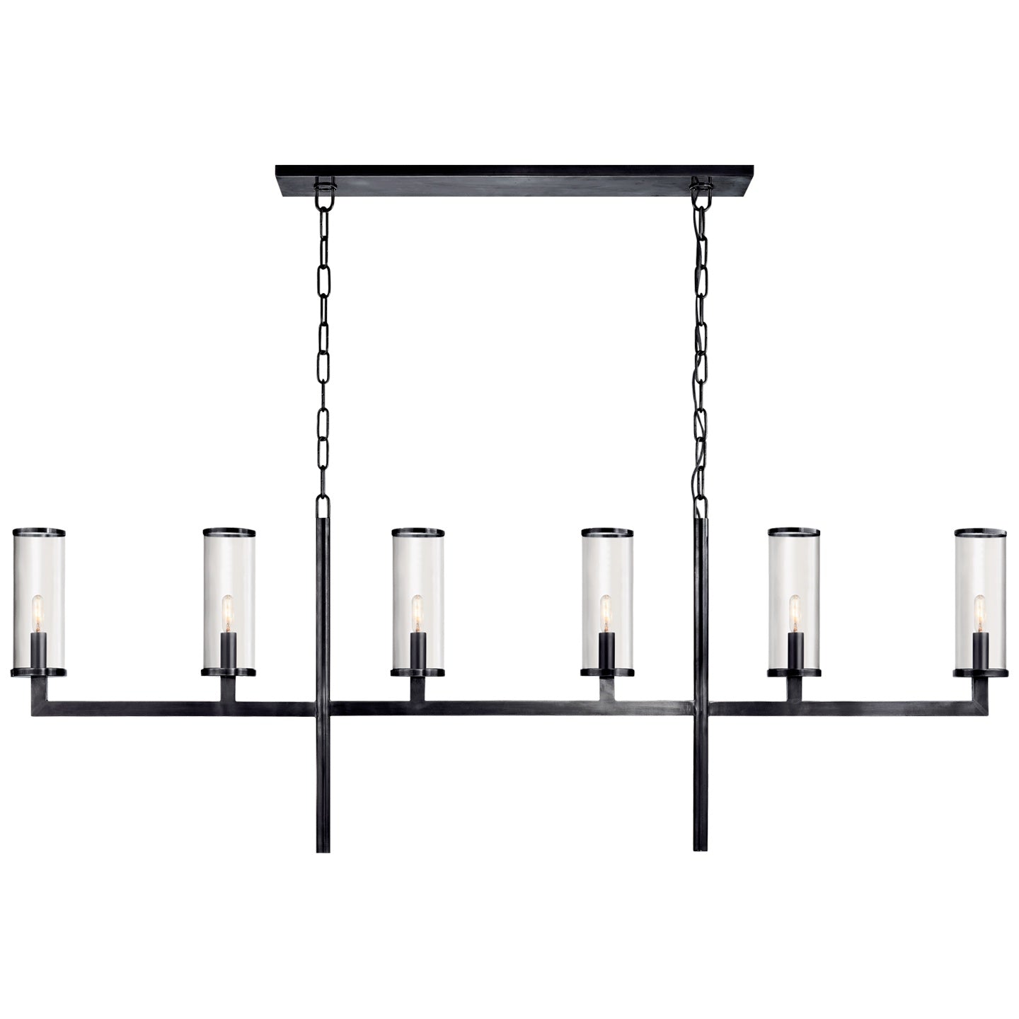 VISUAL COMFORT SIGNATURE, LIAISON LINEAR CHANDELIER, LINEAR LIGHT