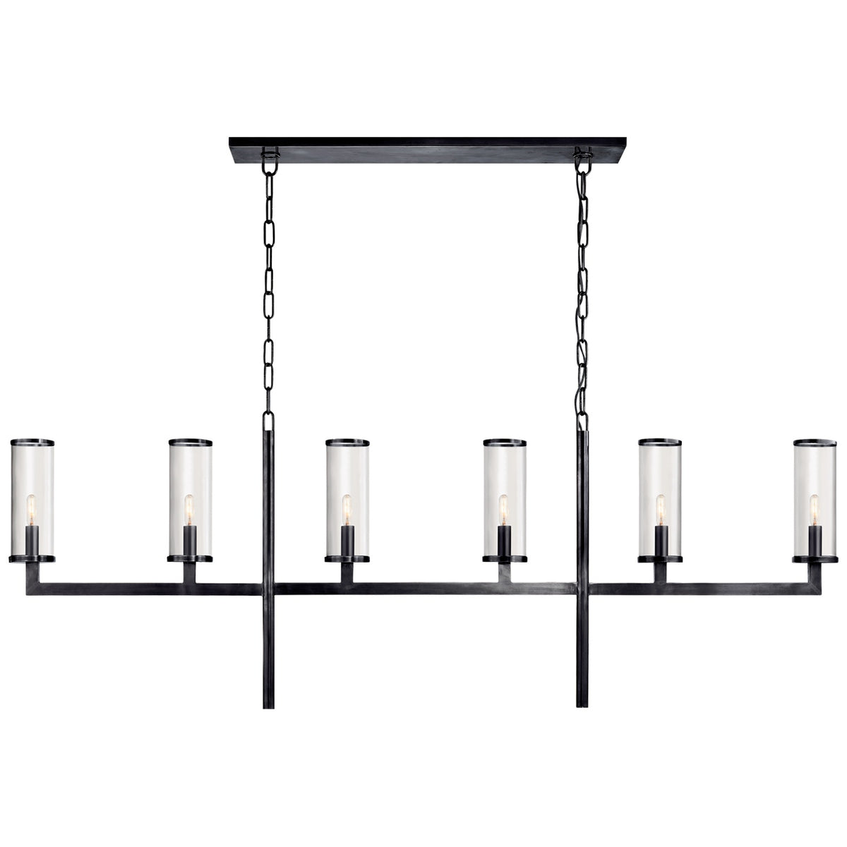 VISUAL COMFORT SIGNATURE, LIAISON LINEAR CHANDELIER, LINEAR LIGHT