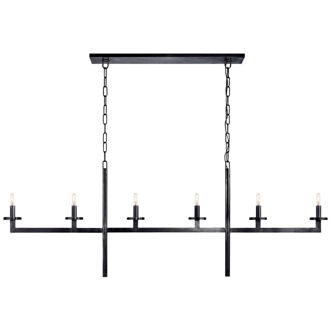 VISUAL COMFORT SIGNATURE, LIAISON LINEAR CHANDELIER, LINEAR LIGHT