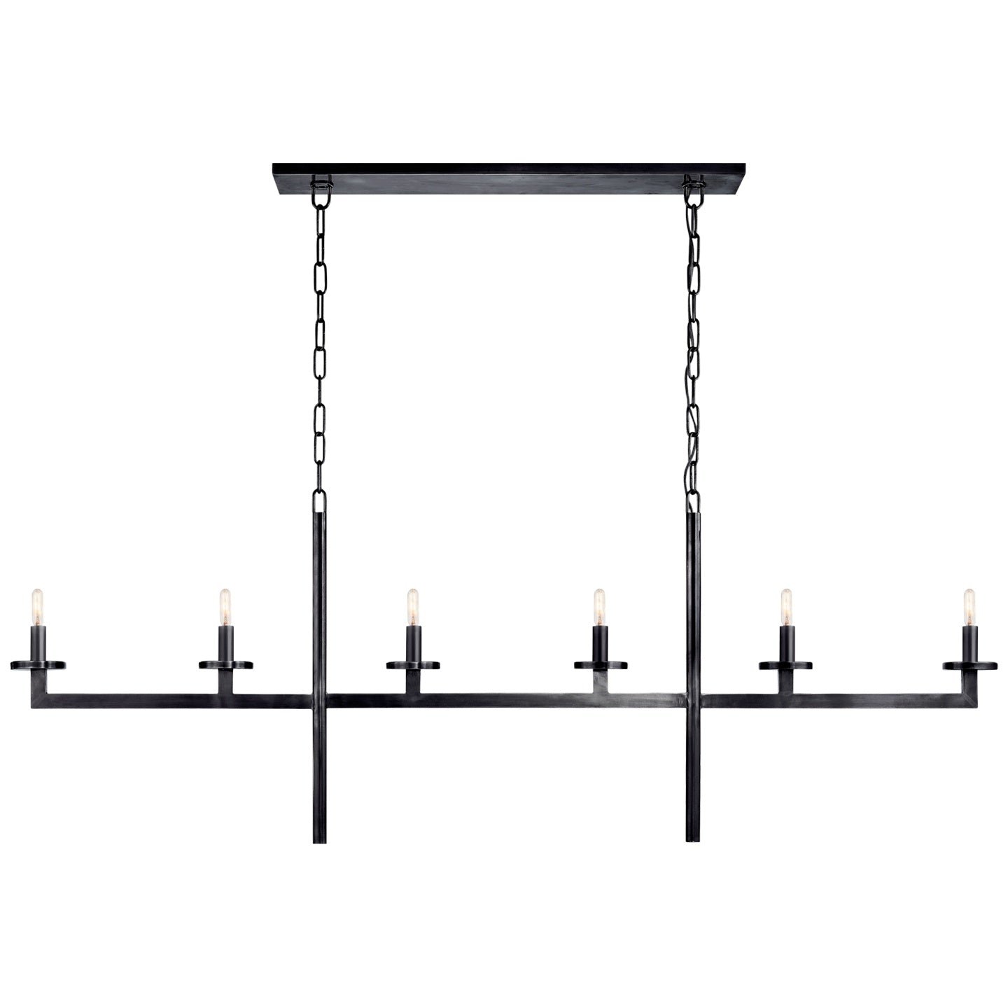 VISUAL COMFORT SIGNATURE, LIAISON LINEAR CHANDELIER, LINEAR LIGHT