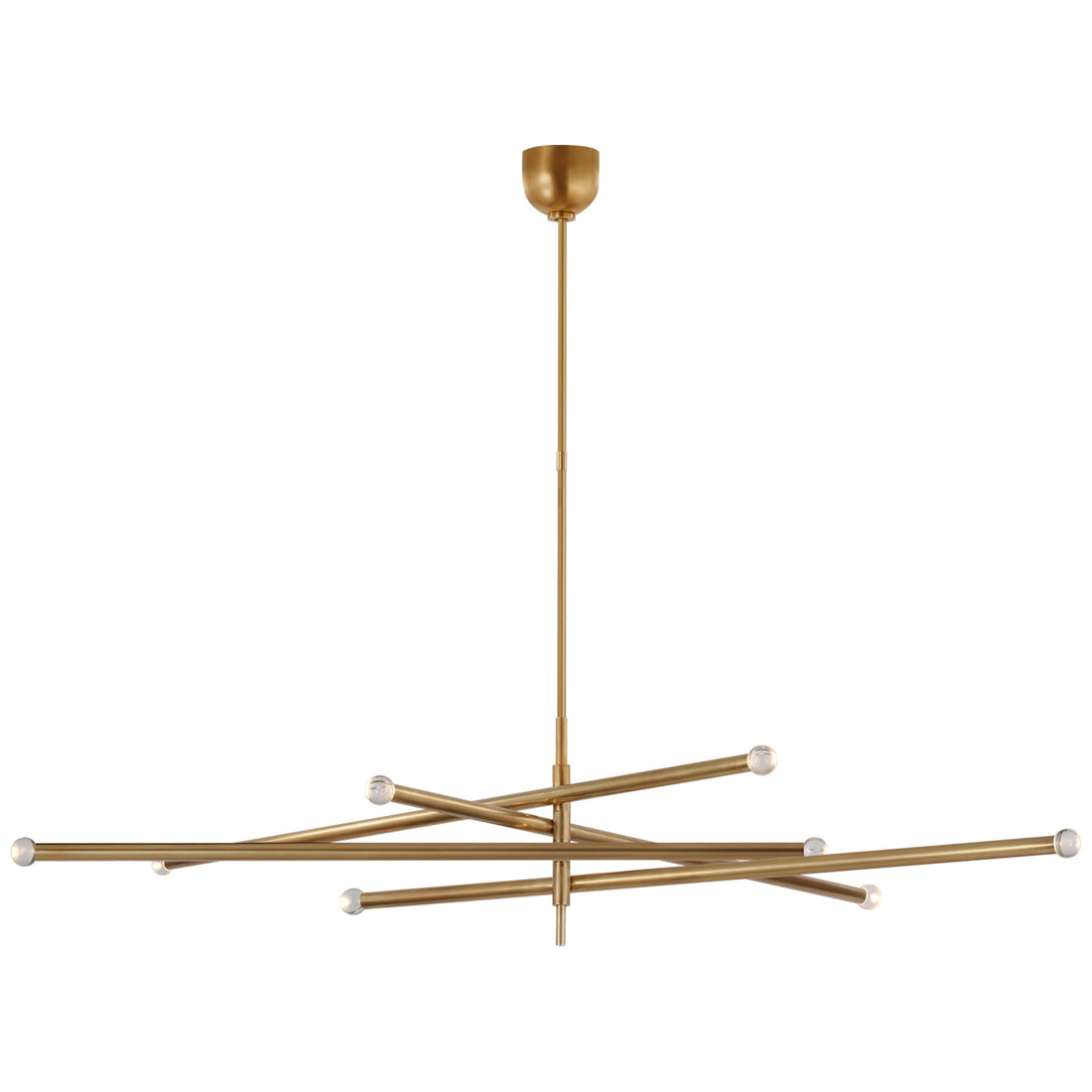 VISUAL COMFORT SIGNATURE, ROUSSEAU OVERSIZED EIGHT LIGHT ARTICULATING CHANDELIER, CHANDELIER LIGHT