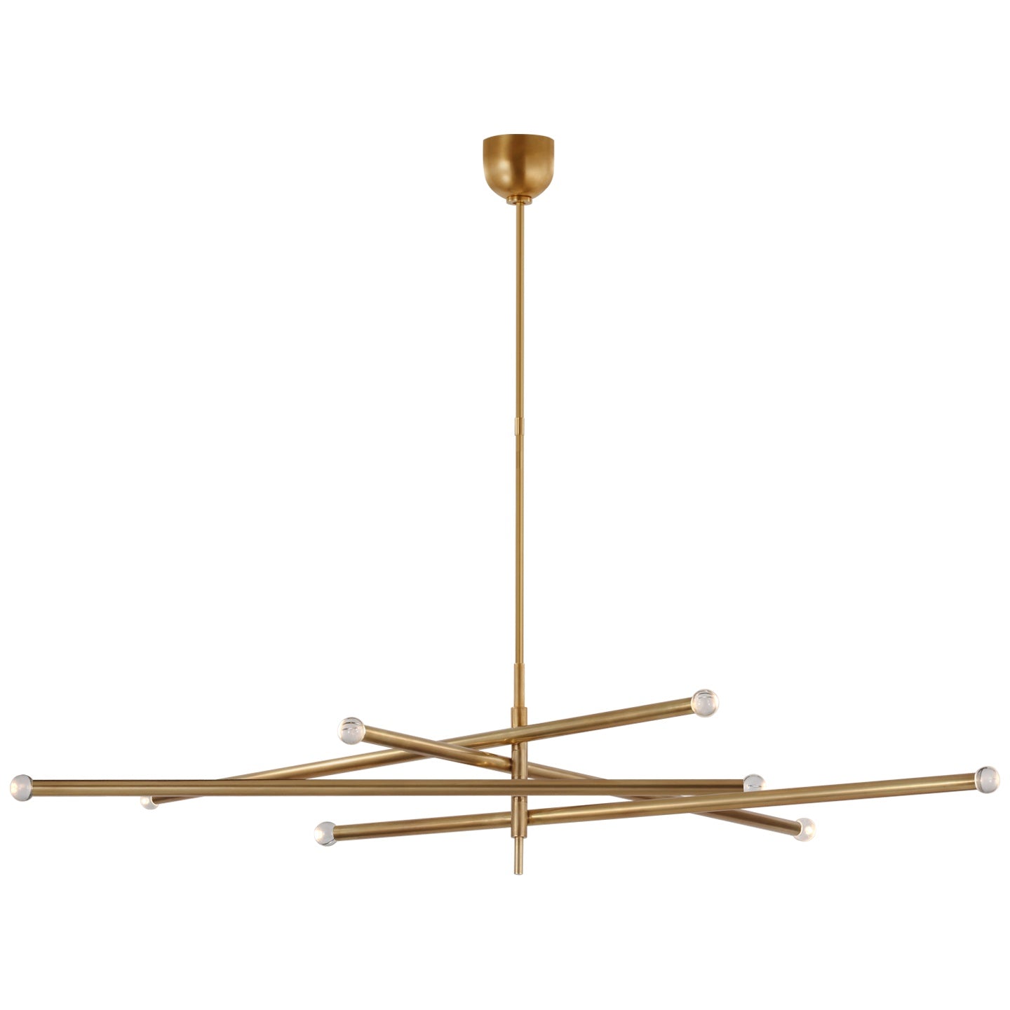 VISUAL COMFORT SIGNATURE, ROUSSEAU OVERSIZED EIGHT LIGHT ARTICULATING CHANDELIER, CHANDELIER LIGHT