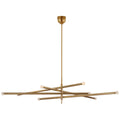 VISUAL COMFORT SIGNATURE, ROUSSEAU OVERSIZED EIGHT LIGHT ARTICULATING CHANDELIER, CHANDELIER LIGHT