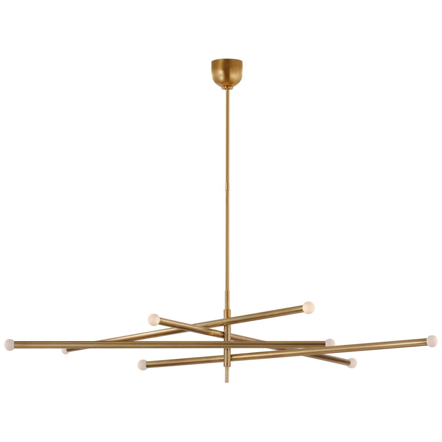 VISUAL COMFORT SIGNATURE, ROUSSEAU OVERSIZED EIGHT LIGHT ARTICULATING CHANDELIER, CHANDELIER LIGHT
