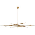 VISUAL COMFORT SIGNATURE, ROUSSEAU OVERSIZED EIGHT LIGHT ARTICULATING CHANDELIER, CHANDELIER LIGHT