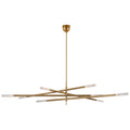 VISUAL COMFORT SIGNATURE, ROUSSEAU OVERSIZED EIGHT LIGHT ARTICULATING CHANDELIER, CHANDELIER LIGHT