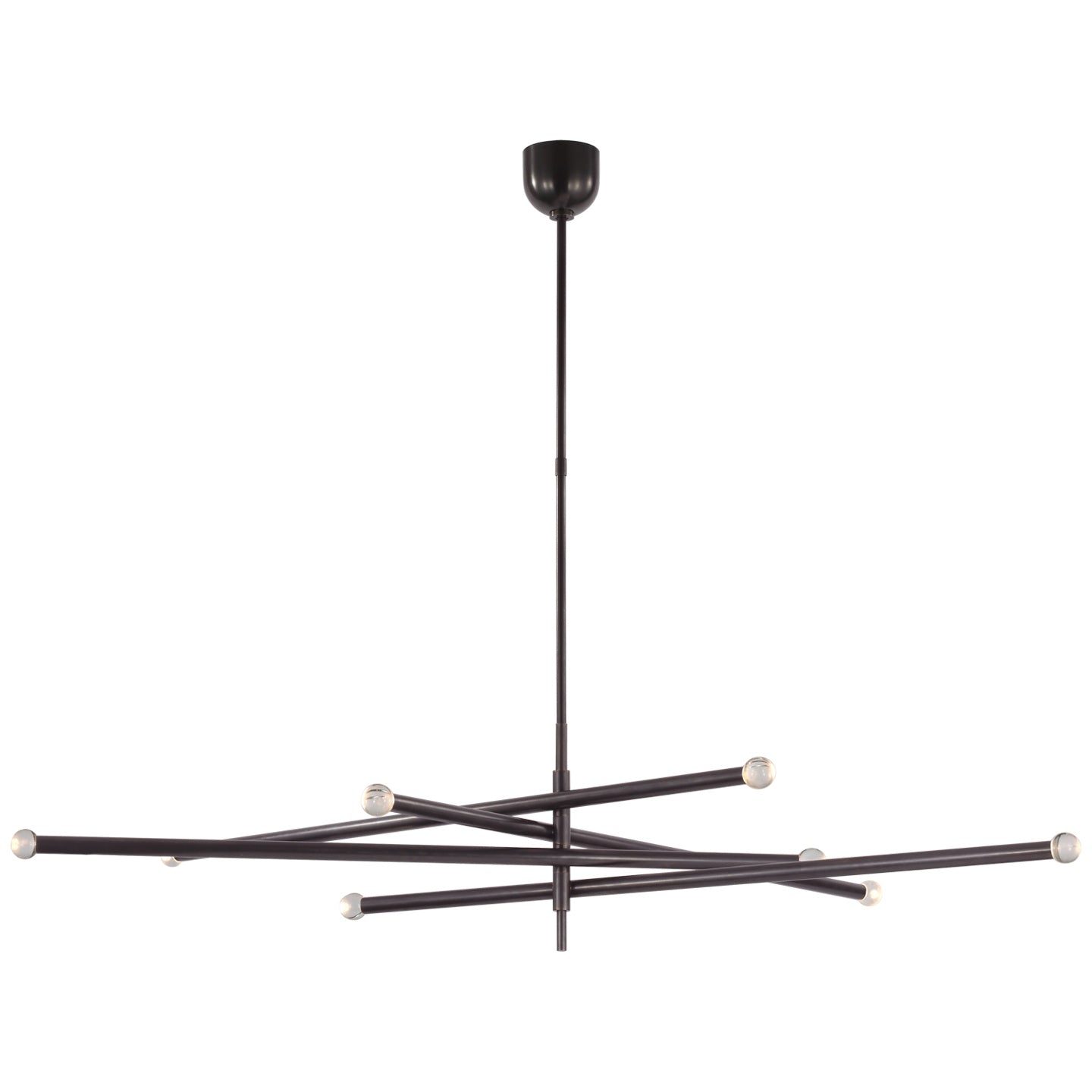 VISUAL COMFORT SIGNATURE, ROUSSEAU OVERSIZED EIGHT LIGHT ARTICULATING CHANDELIER, CHANDELIER LIGHT