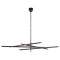VISUAL COMFORT SIGNATURE, ROUSSEAU OVERSIZED EIGHT LIGHT ARTICULATING CHANDELIER, CHANDELIER LIGHT