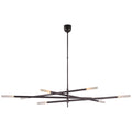 VISUAL COMFORT SIGNATURE, ROUSSEAU OVERSIZED EIGHT LIGHT ARTICULATING CHANDELIER, CHANDELIER LIGHT