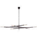 VISUAL COMFORT SIGNATURE, ROUSSEAU OVERSIZED EIGHT LIGHT ARTICULATING CHANDELIER, CHANDELIER LIGHT