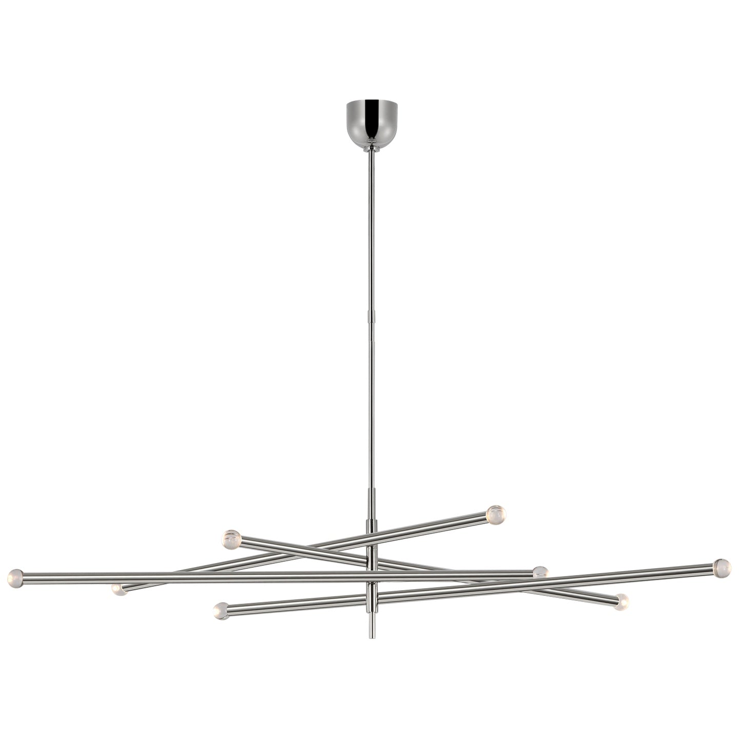 VISUAL COMFORT SIGNATURE, ROUSSEAU OVERSIZED EIGHT LIGHT ARTICULATING CHANDELIER, CHANDELIER LIGHT
