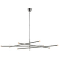 VISUAL COMFORT SIGNATURE, ROUSSEAU OVERSIZED EIGHT LIGHT ARTICULATING CHANDELIER, CHANDELIER LIGHT