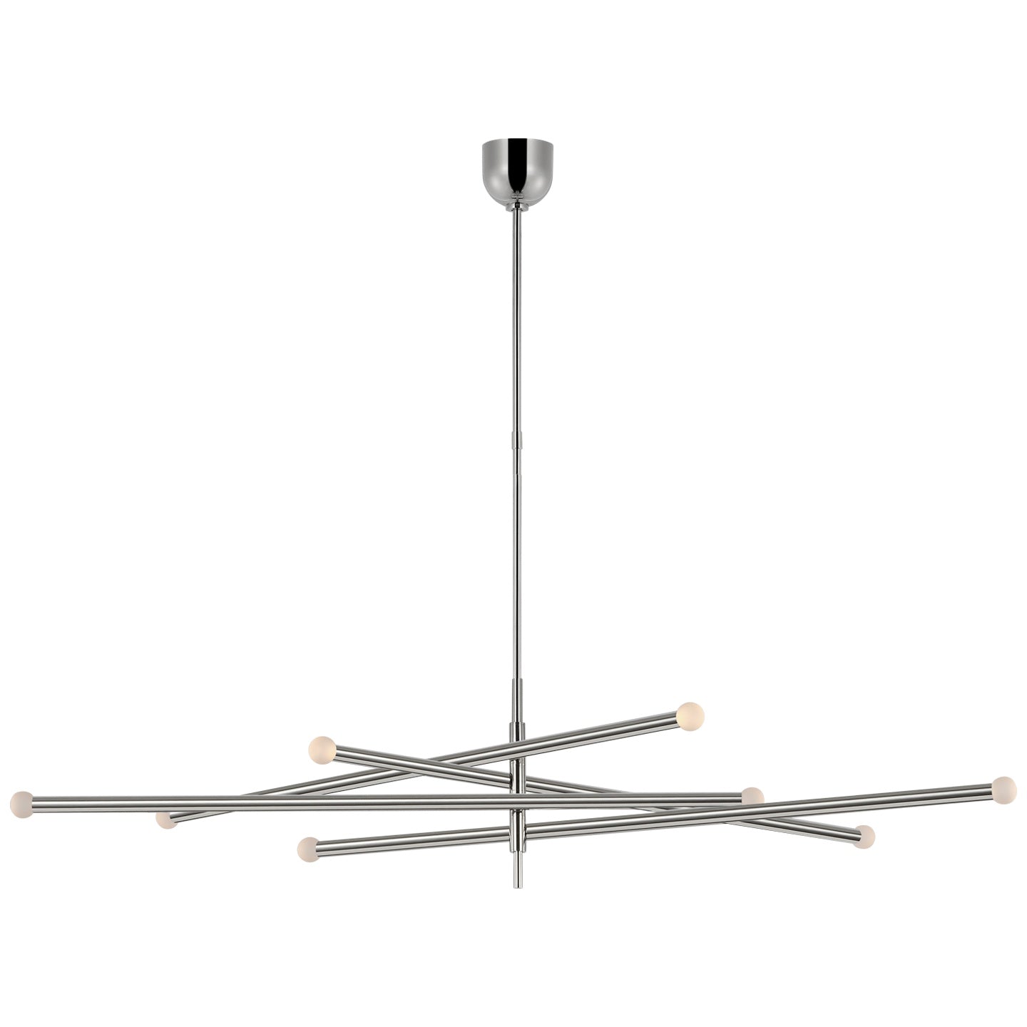 VISUAL COMFORT SIGNATURE, ROUSSEAU OVERSIZED EIGHT LIGHT ARTICULATING CHANDELIER, CHANDELIER LIGHT