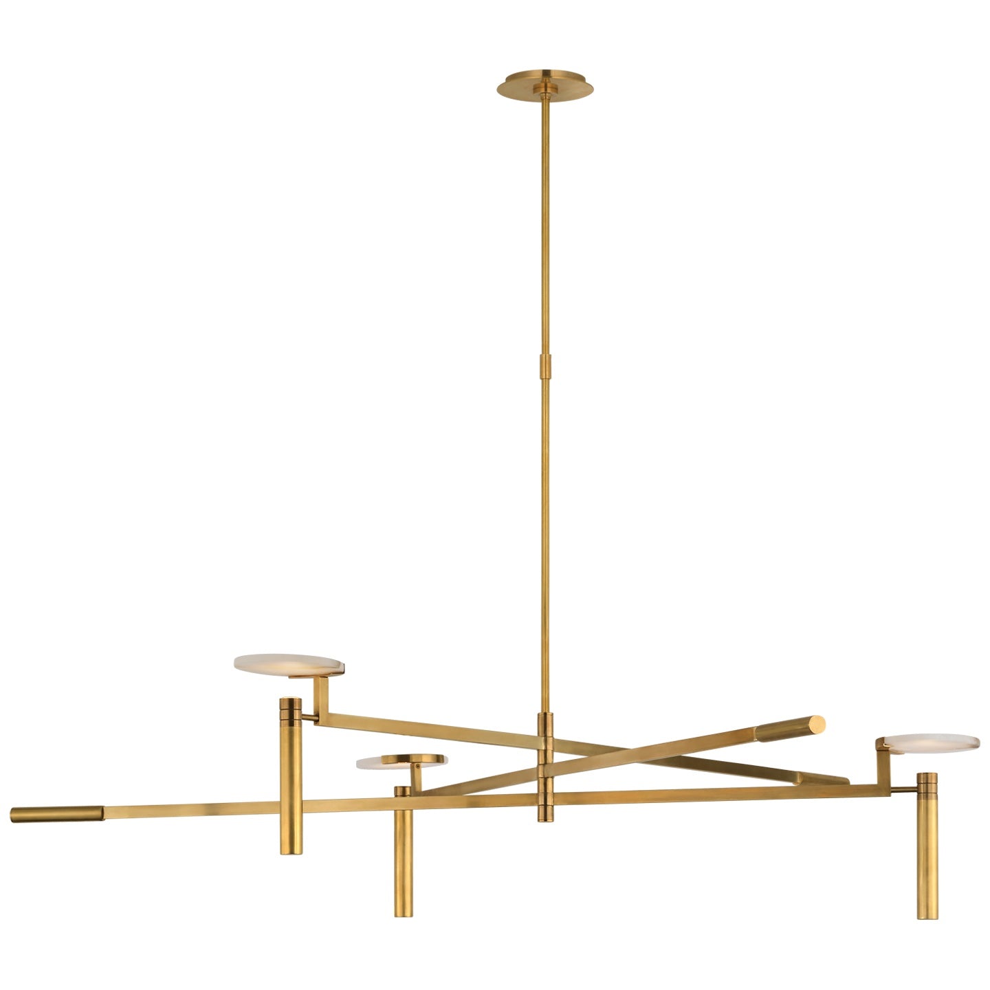 VISUAL COMFORT SIGNATURE, MELANGE GRANDE FLOATING DISC CHANDELIER, CHANDELIER LIGHT