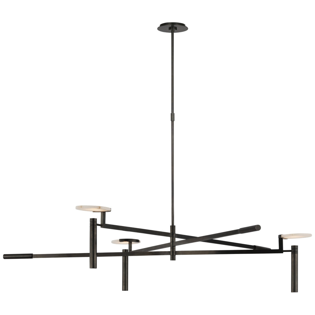 VISUAL COMFORT SIGNATURE, MELANGE GRANDE FLOATING DISC CHANDELIER, CHANDELIER LIGHT