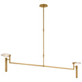 VISUAL COMFORT SIGNATURE, MELANGE FLOATING DISC LINEAR CHANDELIER, LINEAR LIGHT