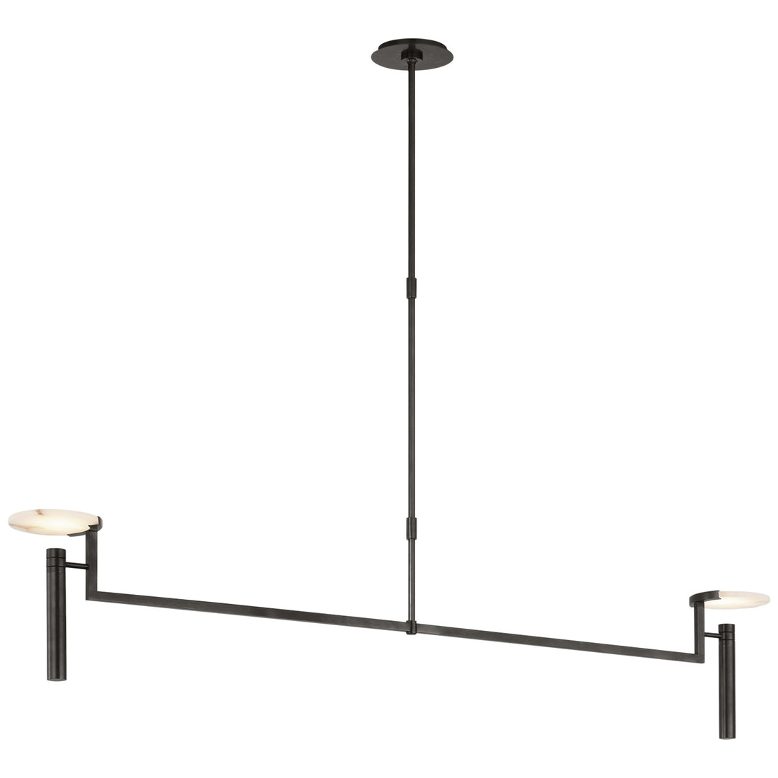 VISUAL COMFORT SIGNATURE, MELANGE FLOATING DISC LINEAR CHANDELIER, LINEAR LIGHT