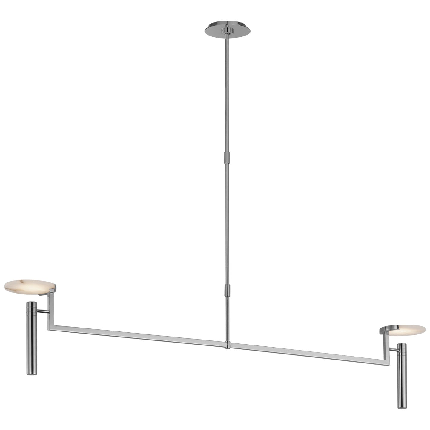 VISUAL COMFORT SIGNATURE, MELANGE FLOATING DISC LINEAR CHANDELIER, LINEAR LIGHT