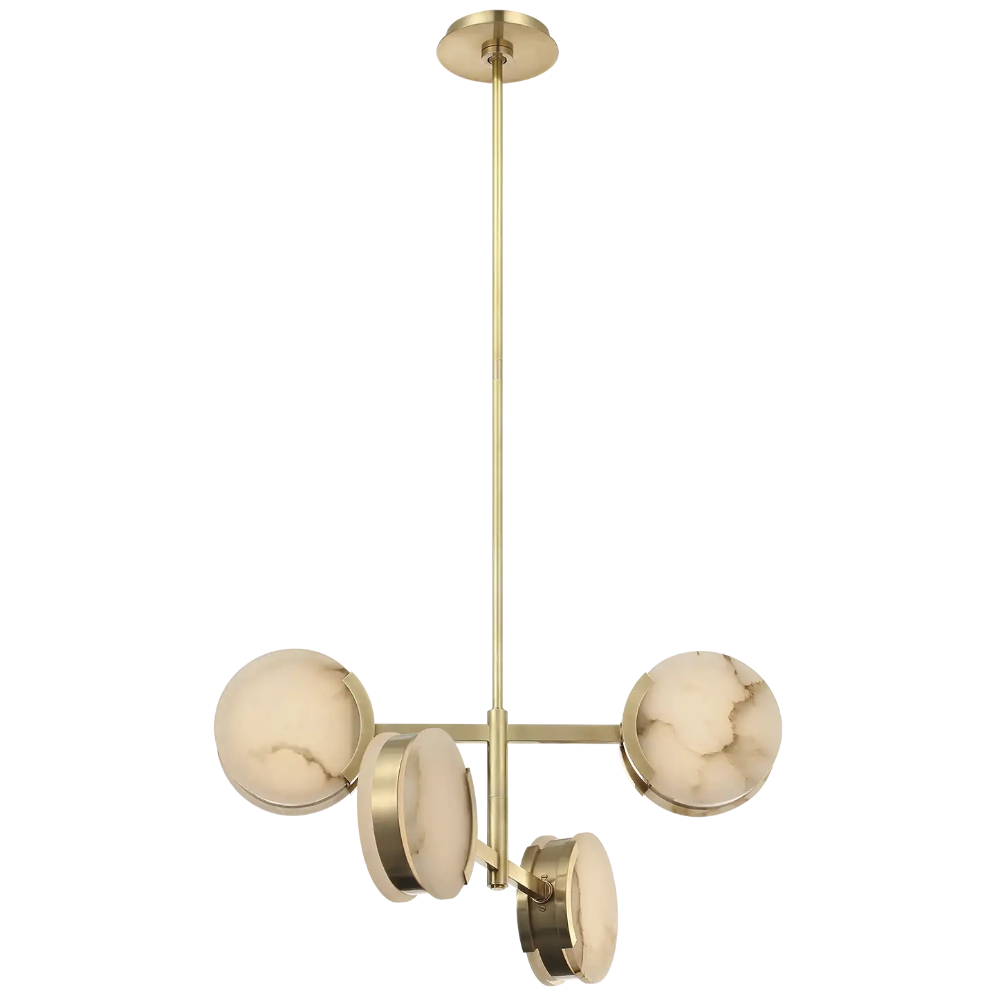 VISUAL COMFORT SIGNATURE, MELANGE MULTI-POSITIONAL SEMI-FLUSH CHANDELIER, CHANDELIER LIGHT