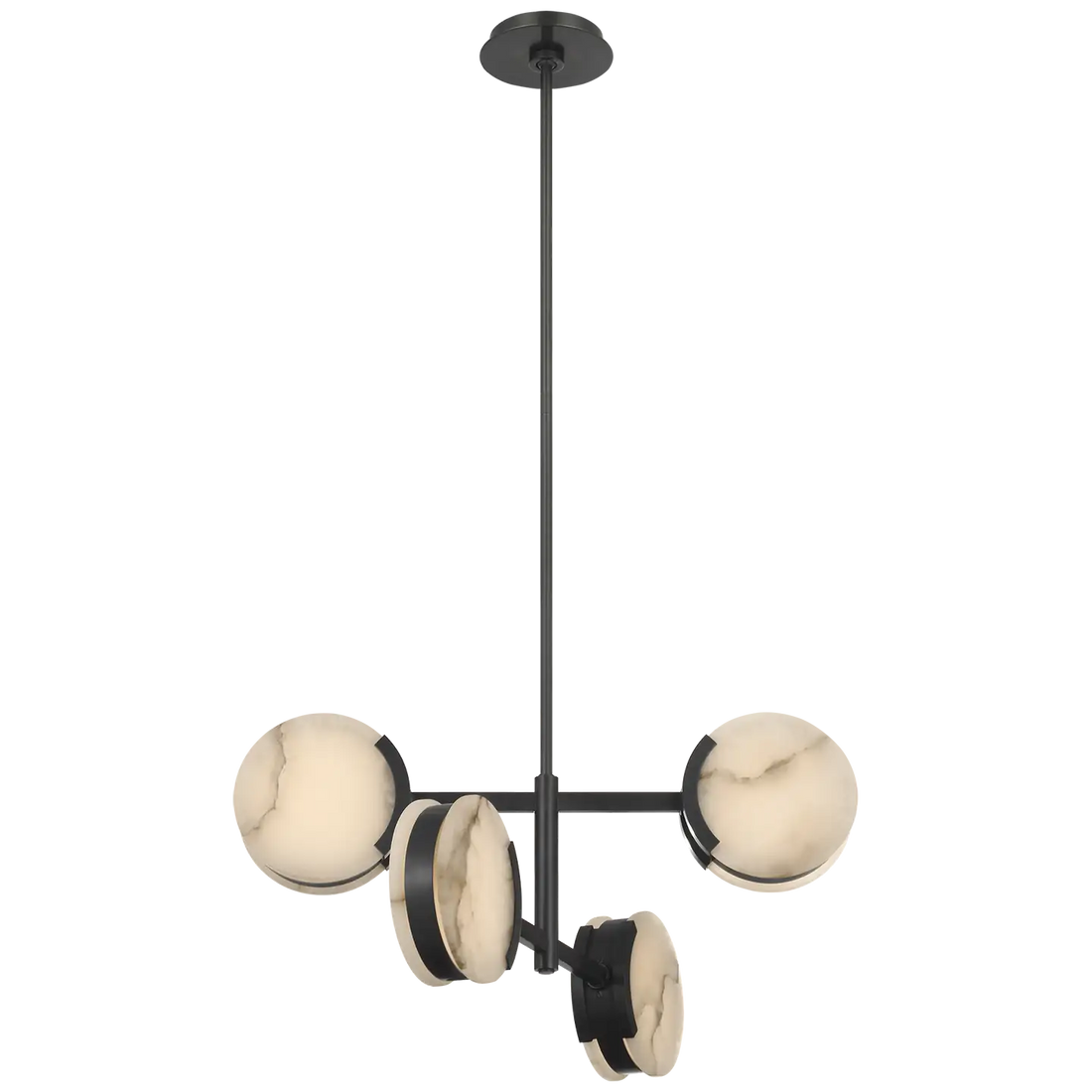 VISUAL COMFORT SIGNATURE, MELANGE MULTI-POSITIONAL SEMI-FLUSH CHANDELIER, CHANDELIER LIGHT