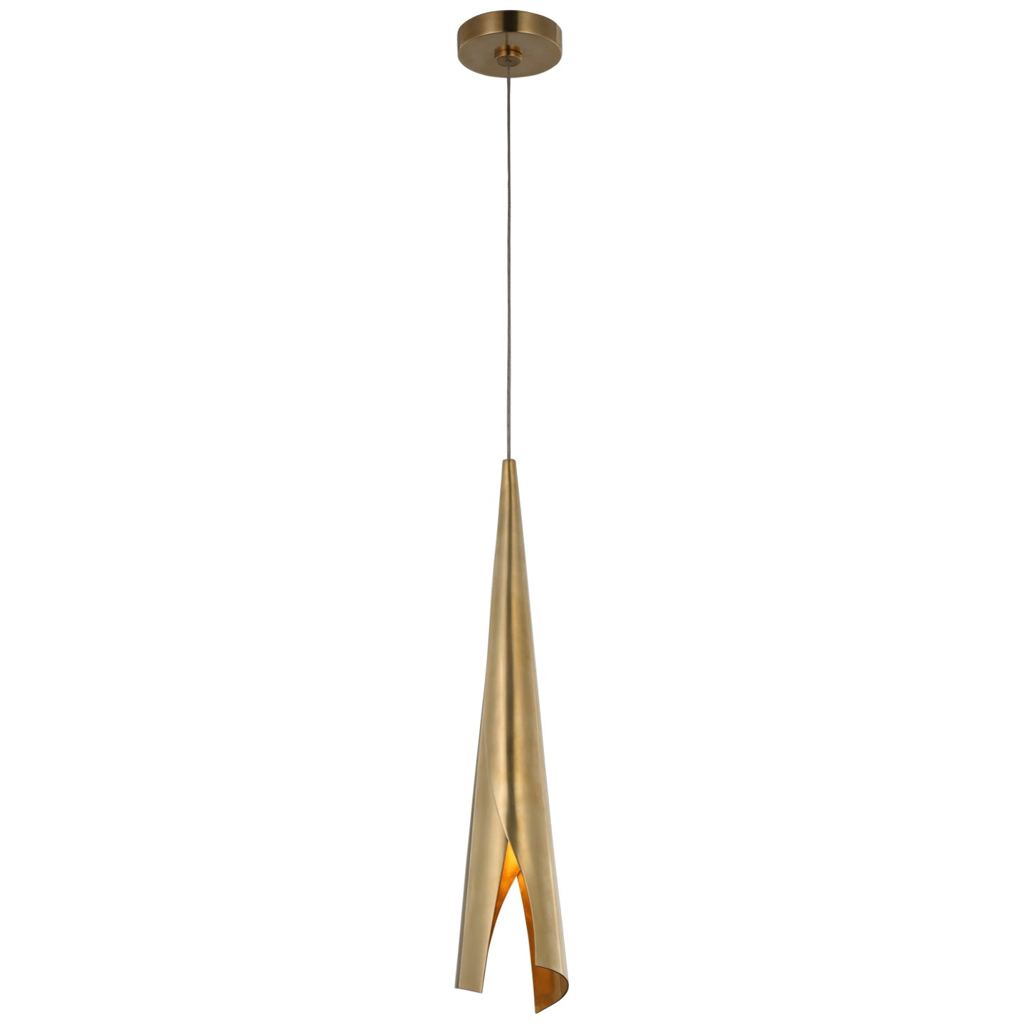 VISUAL COMFORT SIGNATURE, PIEL WRAPPED PENDANT, PENDANT LIGHT