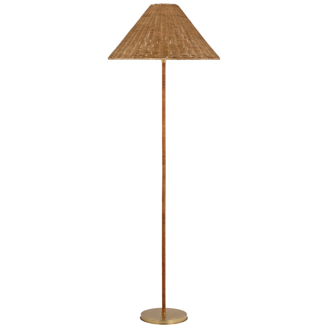 VISUAL COMFORT SIGNATURE, WIMBERLEY WRAPPED FLOOR LAMP, FLOOR LAMP