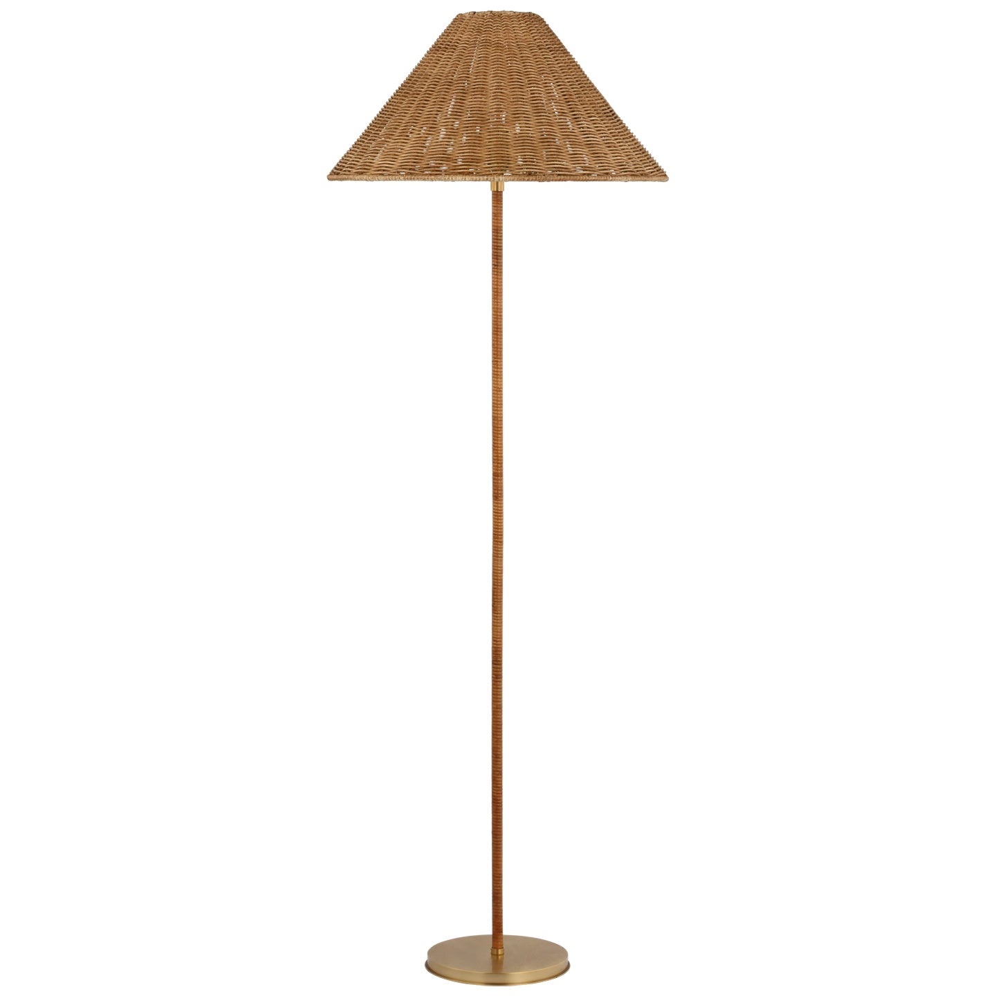 VISUAL COMFORT SIGNATURE, WIMBERLEY WRAPPED FLOOR LAMP, FLOOR LAMP