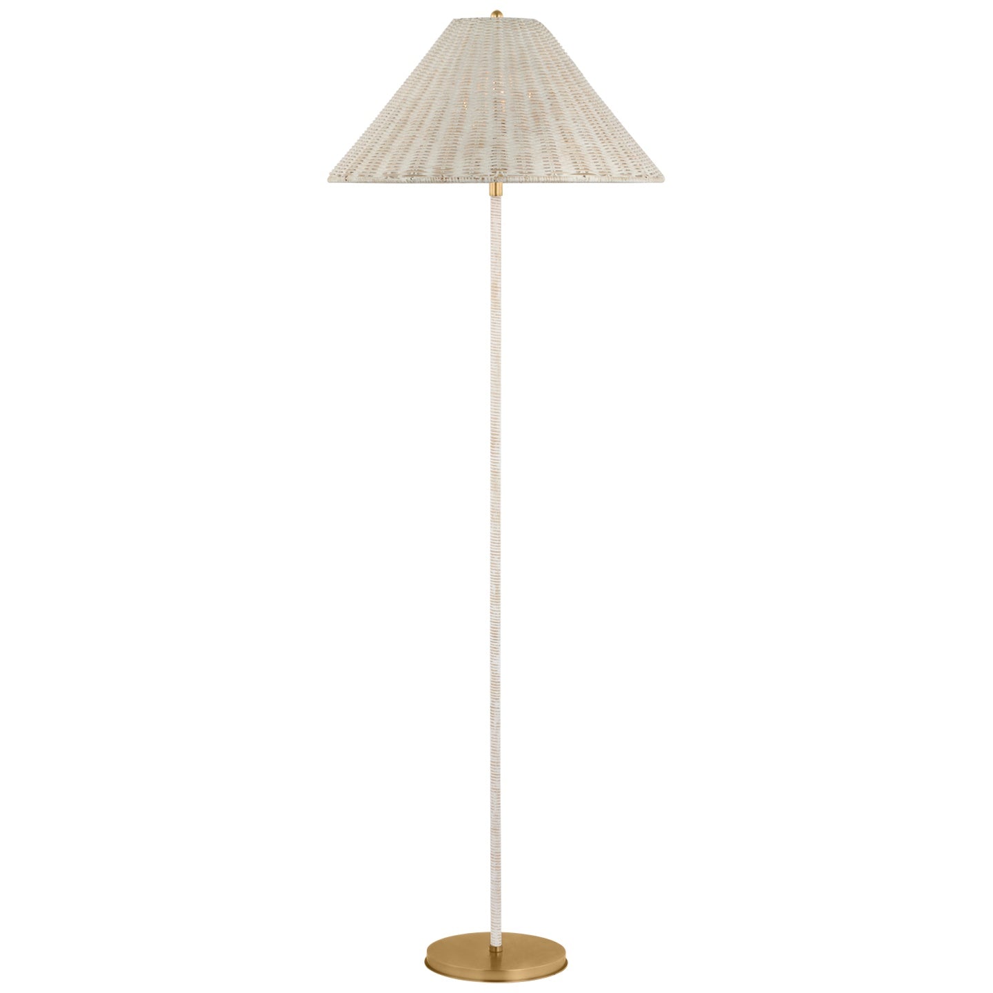 VISUAL COMFORT SIGNATURE, WIMBERLEY WRAPPED FLOOR LAMP, FLOOR LAMP