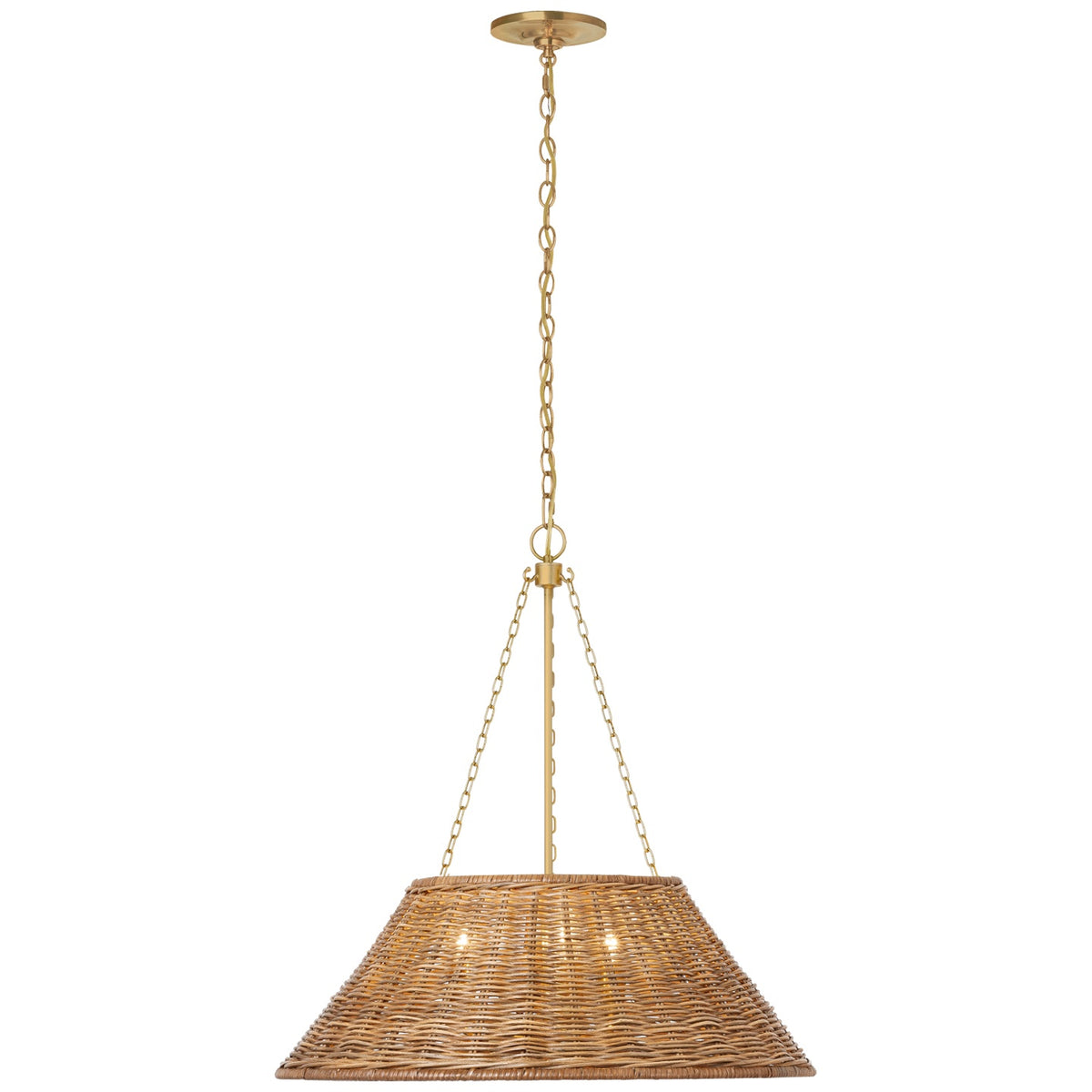 VISUAL COMFORT SIGNATURE, CORINNE WOVEN HANGING SHADE, PENDANT LIGHT SHADES