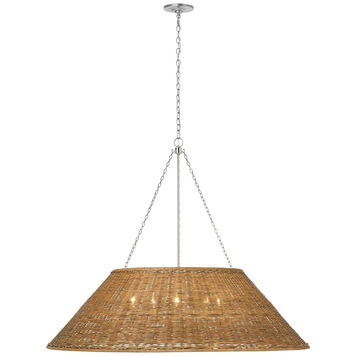 VISUAL COMFORT SIGNATURE, CORINNE WOVEN HANGING SHADE, PENDANT LIGHT SHADES