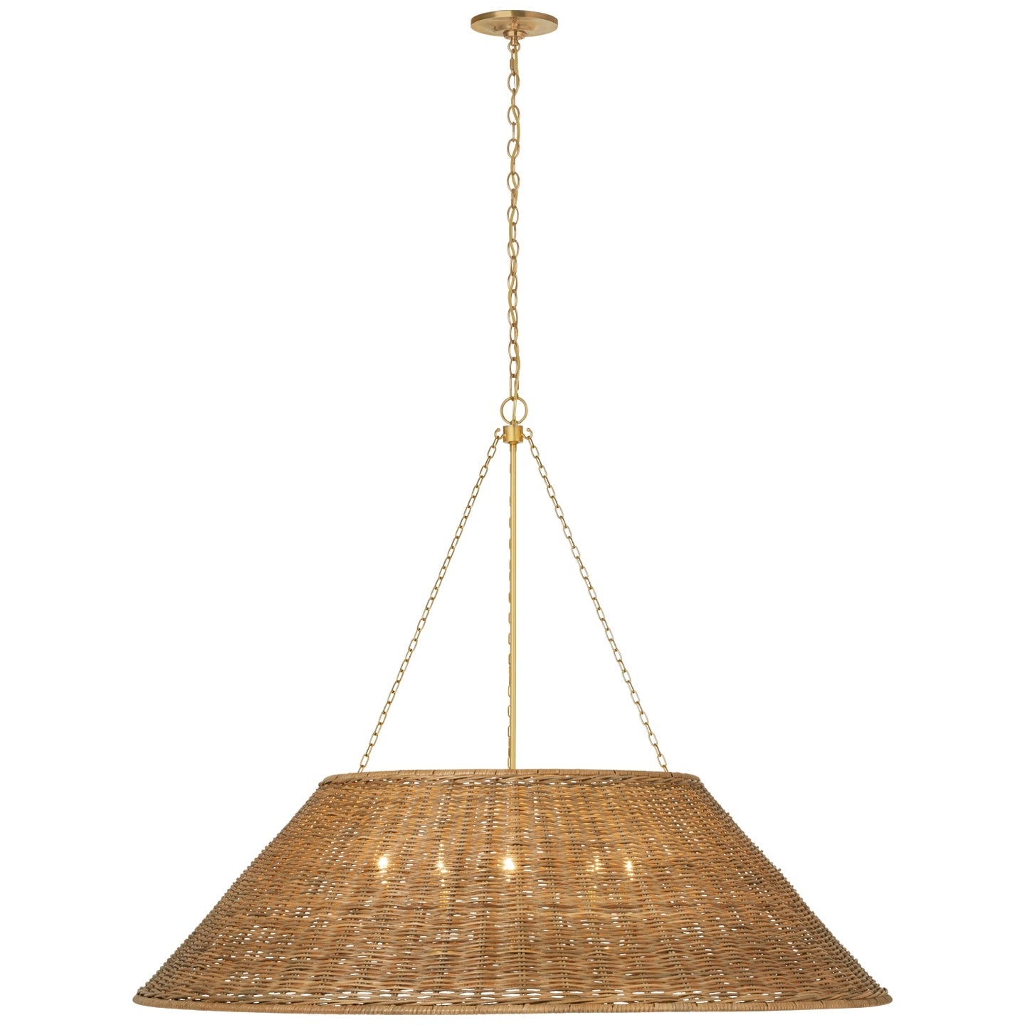 VISUAL COMFORT SIGNATURE, CORINNE WOVEN HANGING SHADE, PENDANT LIGHT SHADES