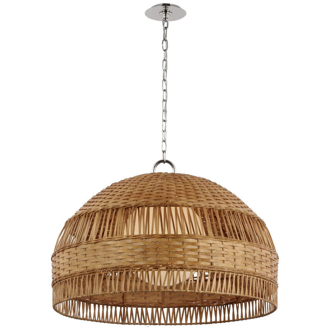 VISUAL COMFORT SIGNATURE, WHIT DOME HANGING SHADE, PENDANT LIGHT SHADES