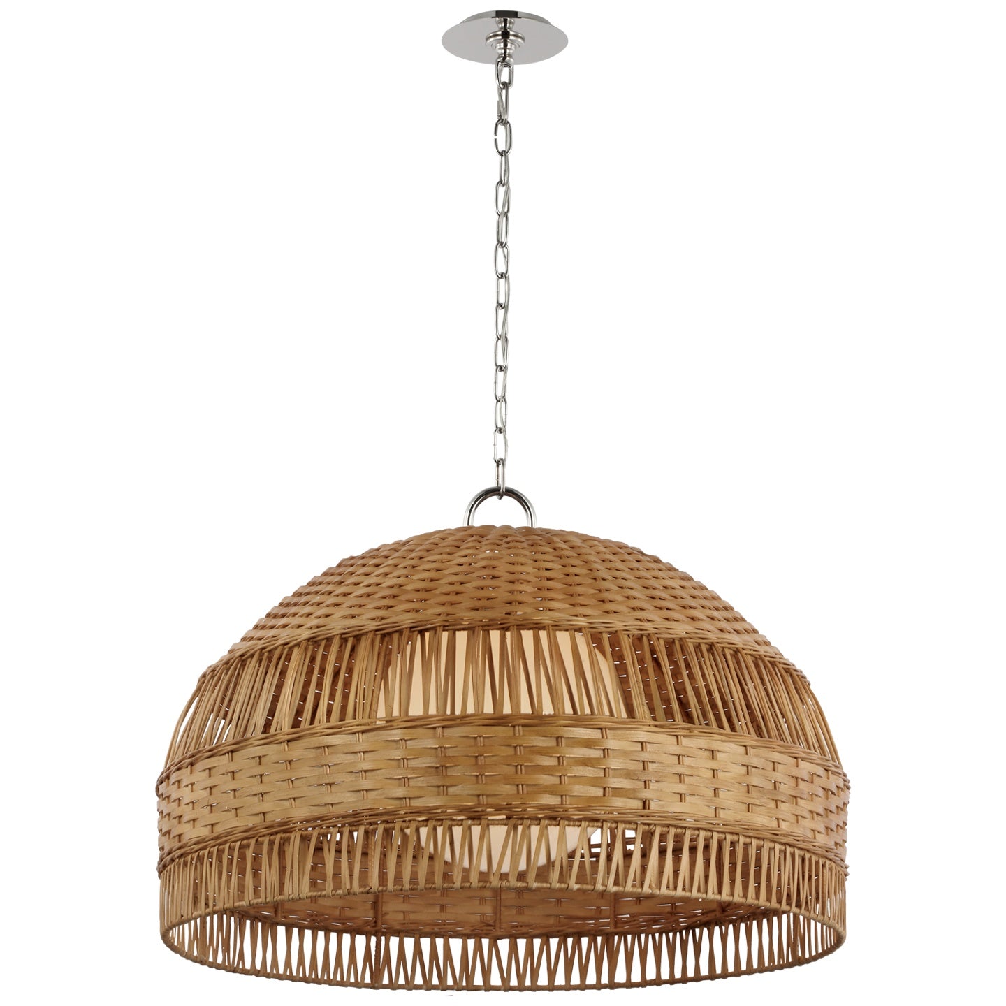 VISUAL COMFORT SIGNATURE, WHIT DOME HANGING SHADE, PENDANT LIGHT SHADES