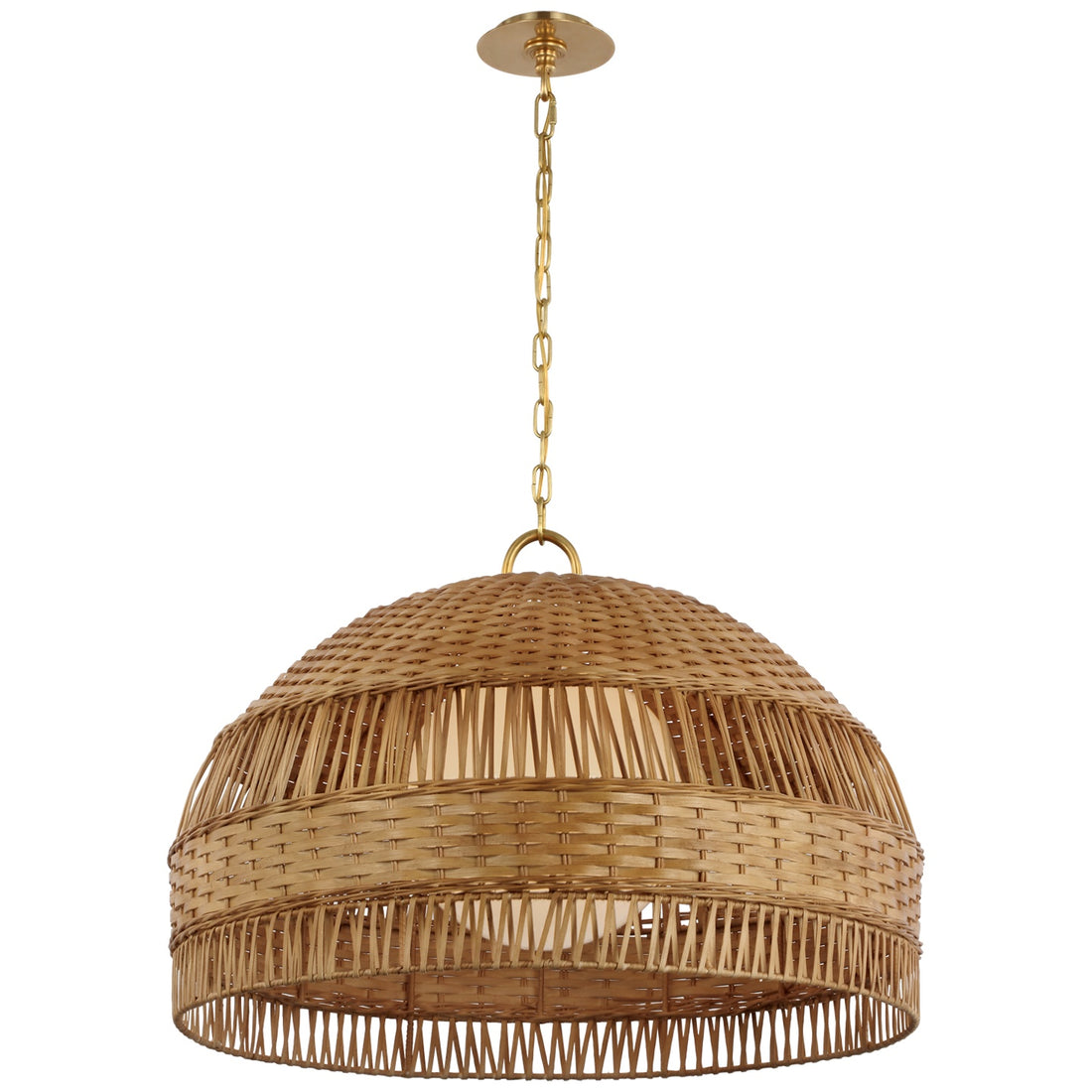 VISUAL COMFORT SIGNATURE, WHIT DOME HANGING SHADE, PENDANT LIGHT SHADES